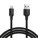 Vcom CU253 Lightning to USB 3m 10W (5V-2A) Örgülü Şarj Kablosu