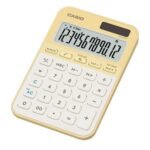 Casio MS-20YC-LY 12 Hane Pastel Sarı Krem Masa Üstü Hesap Makinesi