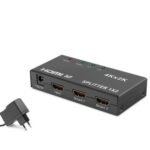 HADRON HDX1295 HDMI Splitter 4K 3D 1 In 2 Out - Siyah