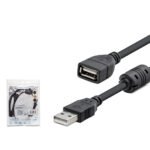 HADRON HDX7533 USB Uzatma Kablosu 1.5mt - Siyah
