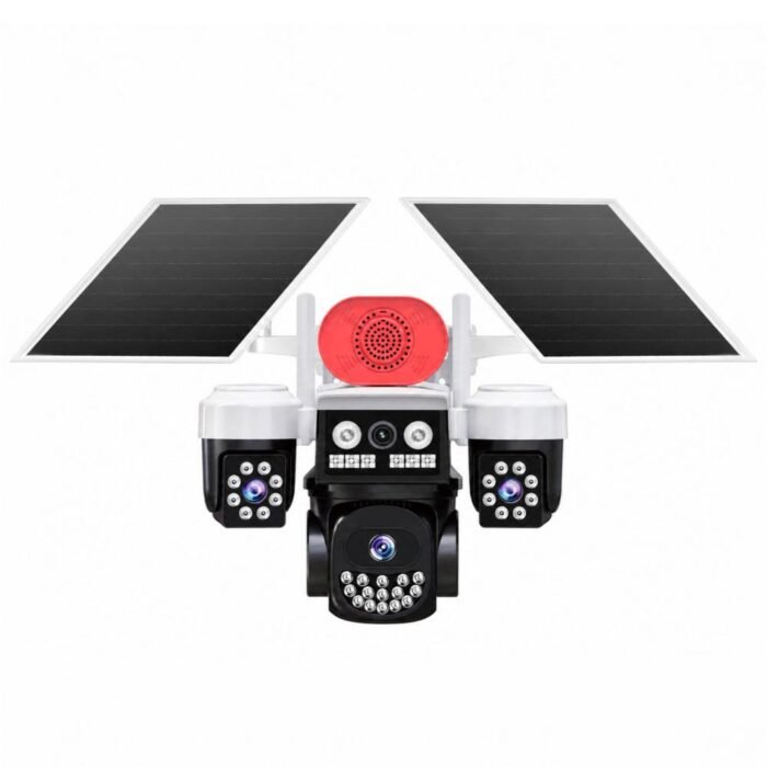 Joysee S3 9Mp AOR 4G 3.6mm+2x2.8mm 2 Solar Üç Kamera 19IR+18Led PTZ Kamera