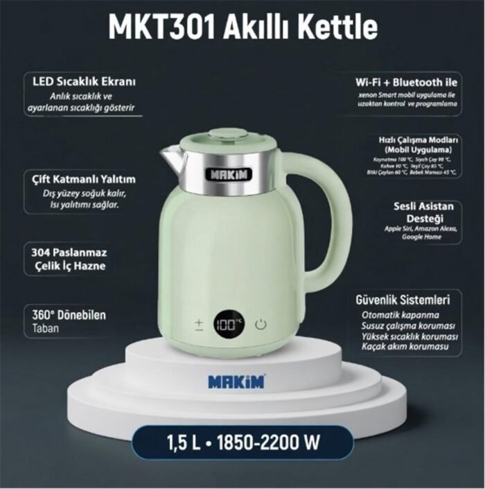 Makim MKT301 AKILLI YEŞİL KETTLE