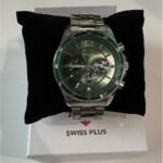 Swiss Plus Man Watch Basic Seri Model-2 ST3516AGS Green-Silver(Kol Saati)