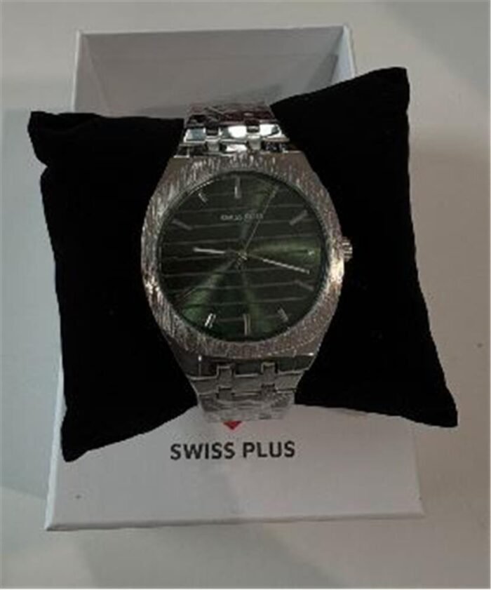 Swiss Plus Man Watch Basic Seri Model-5 ST2302AGP Green-Silver(Kol Saati)