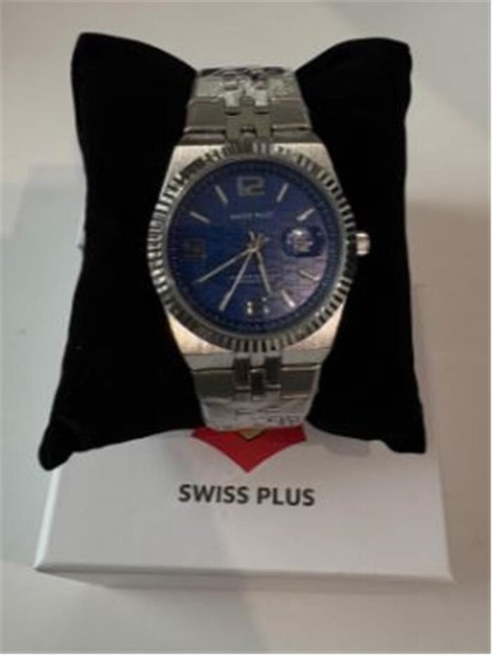 Swiss Plus Man Watch Premium Seri Model-1 ST3442AGS Blue-Silver(Kol Saati)