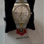 Swiss Plus Man Watch Premium Seri Model-10 ST3442AGS White-Gold(Kol Saati)