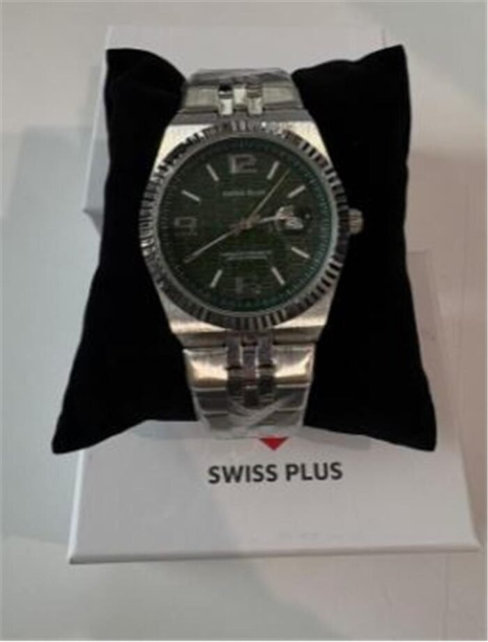 Swiss Plus Man Watch Premium Seri Model-2ST3442AGS Green-Silver(Kol Saati)