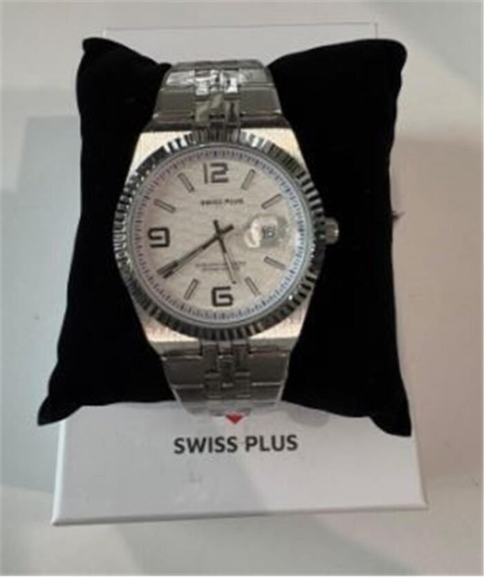Swiss Plus Man Watch Premium Seri Model-4 ST3442AGS White-Silver(Kol Saati)