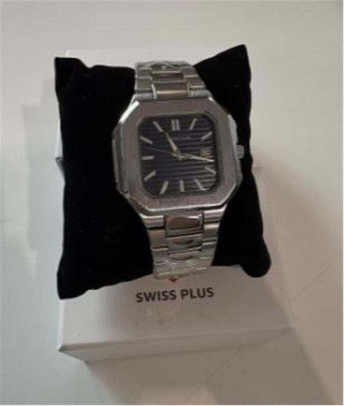 Swiss Plus Man Watch Premium Seri Model-5 RS23146 Blue-Silver(Kol Saati)