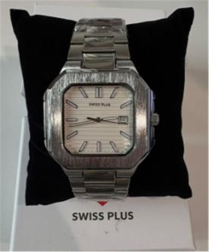 Swiss Plus Man Watch Premium Seri Model-8 RS23146 White-Silver(Kol Saati)